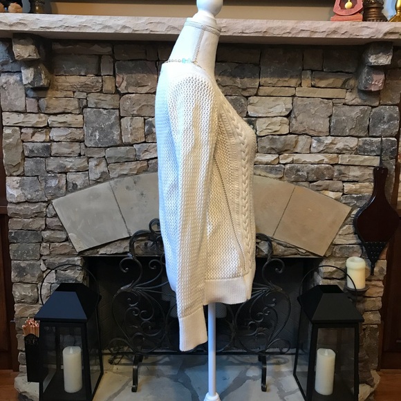 NWOT Banana Republic Cream Sweater Medium - Picture 3 of 6